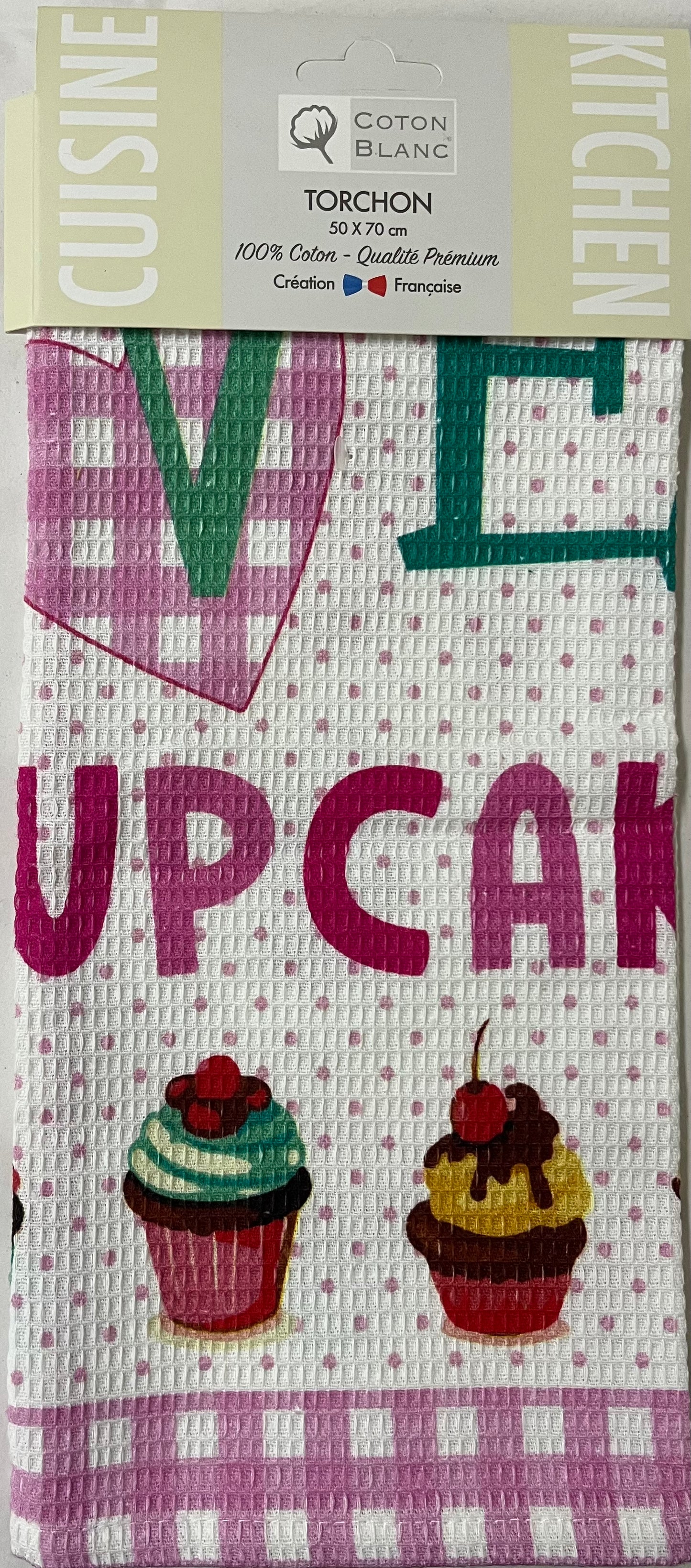 Cupcake dishtowel