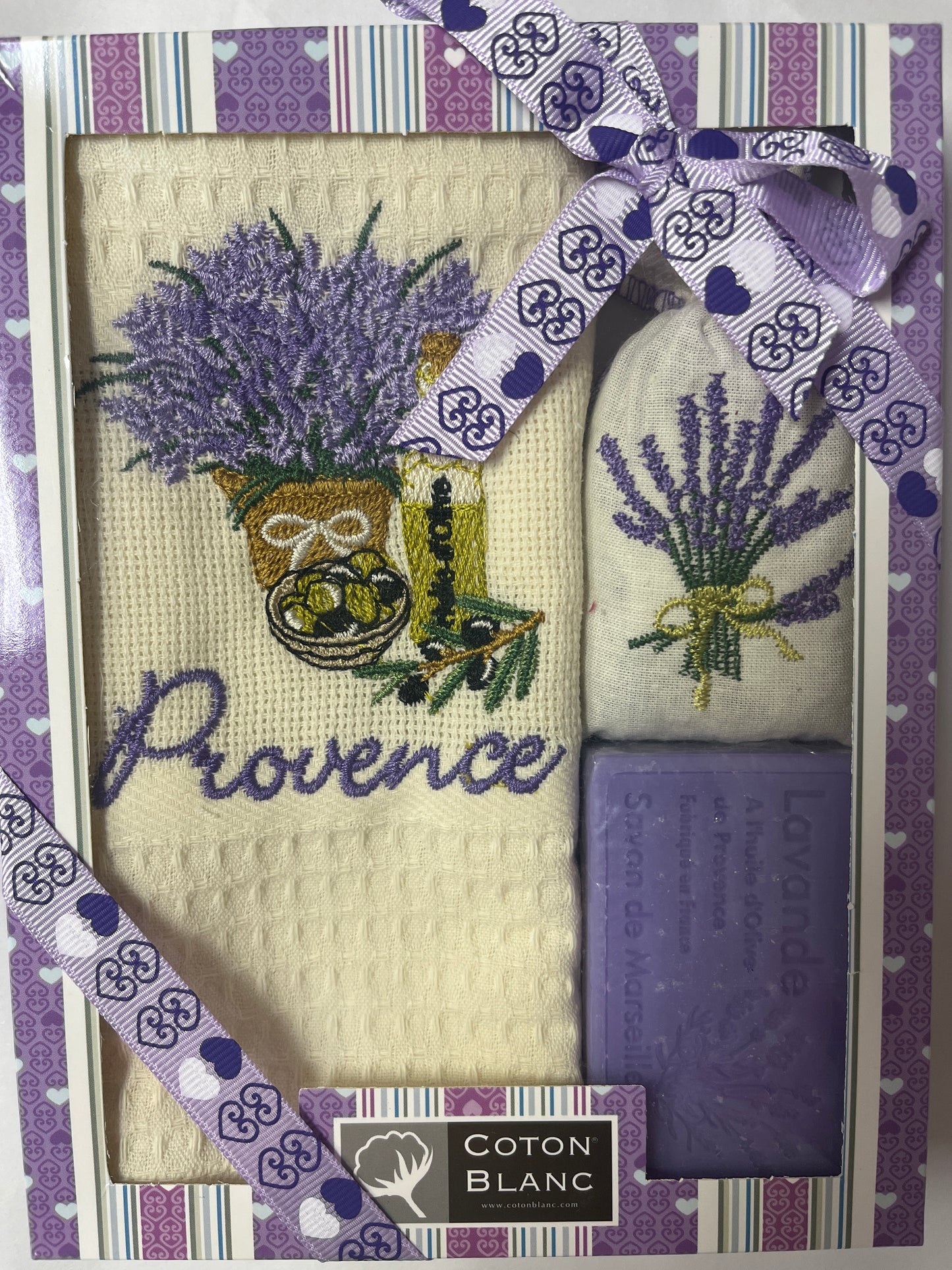 Provence Lavender Pot Gift set Ecru