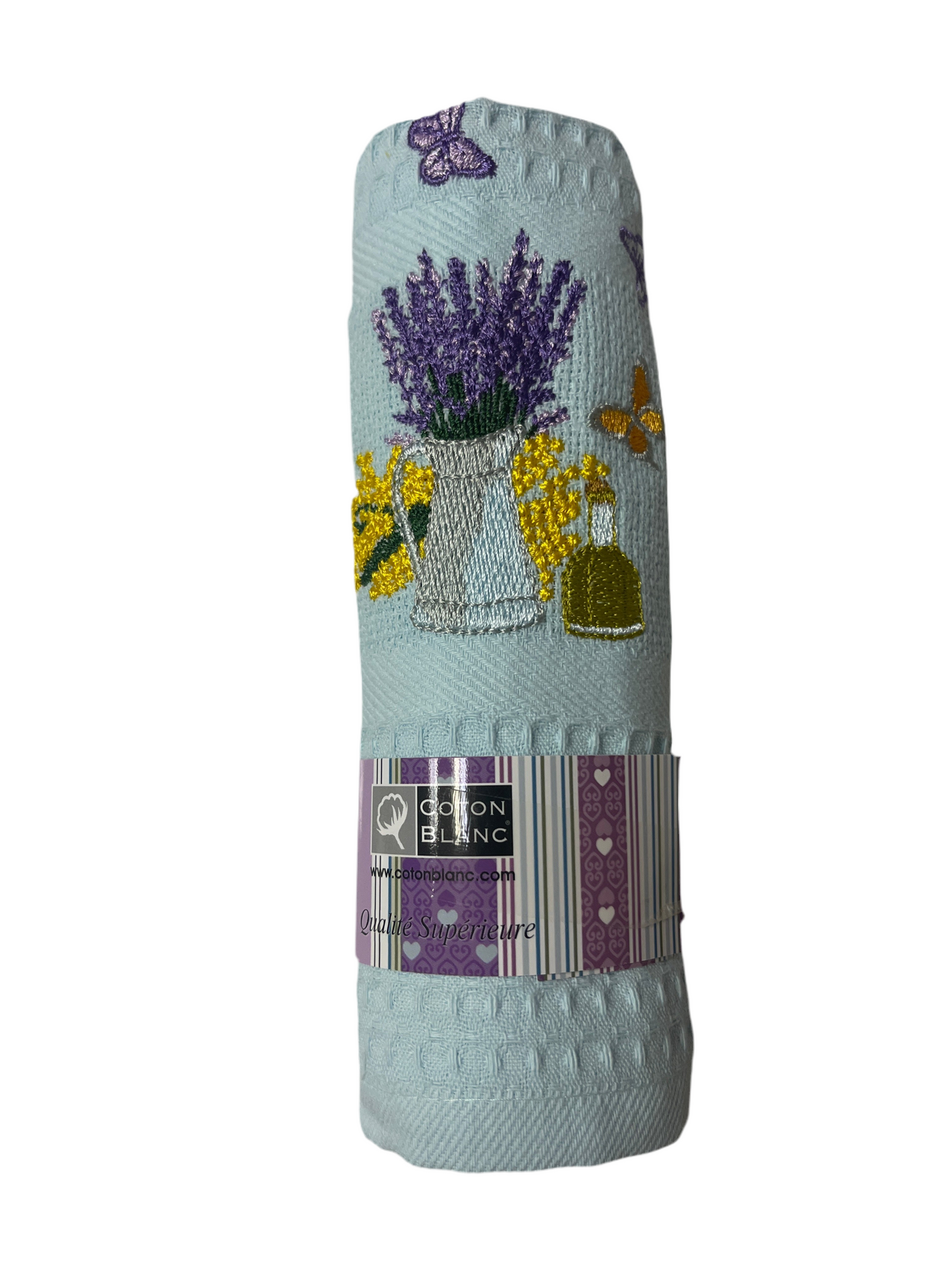 Dishtowel Lavender Butterfly Pastel blue