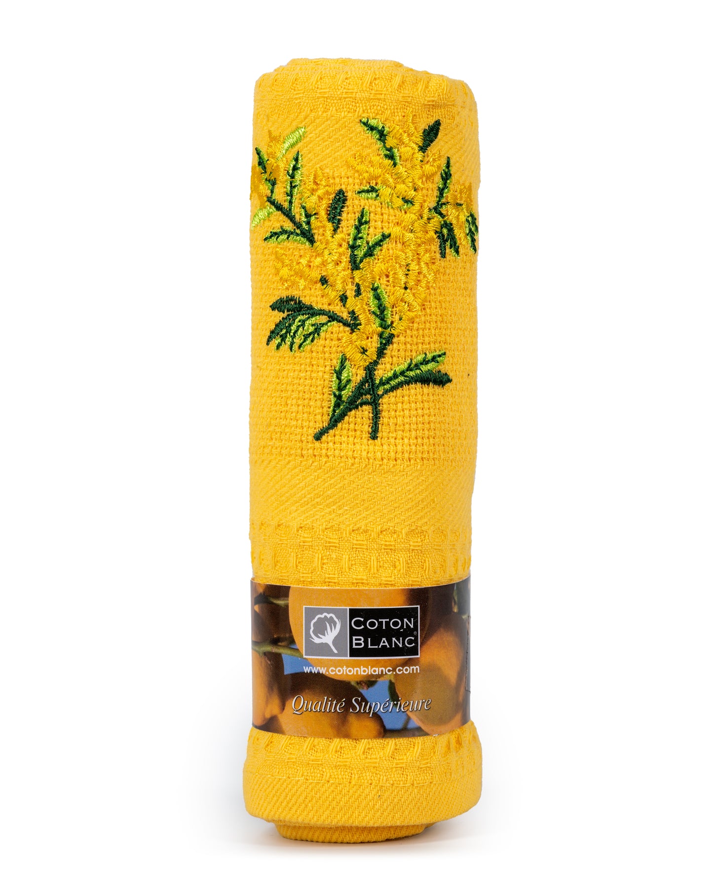 Mimosa yellow dishtowel