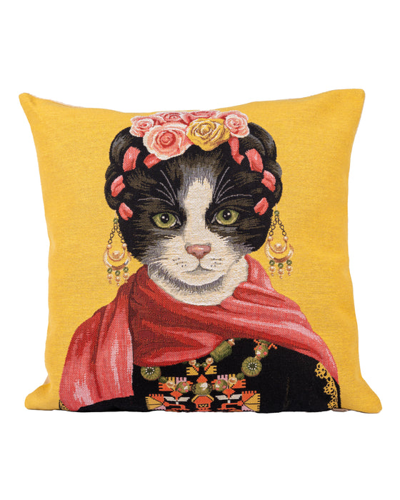 Frida Cat A Pillow