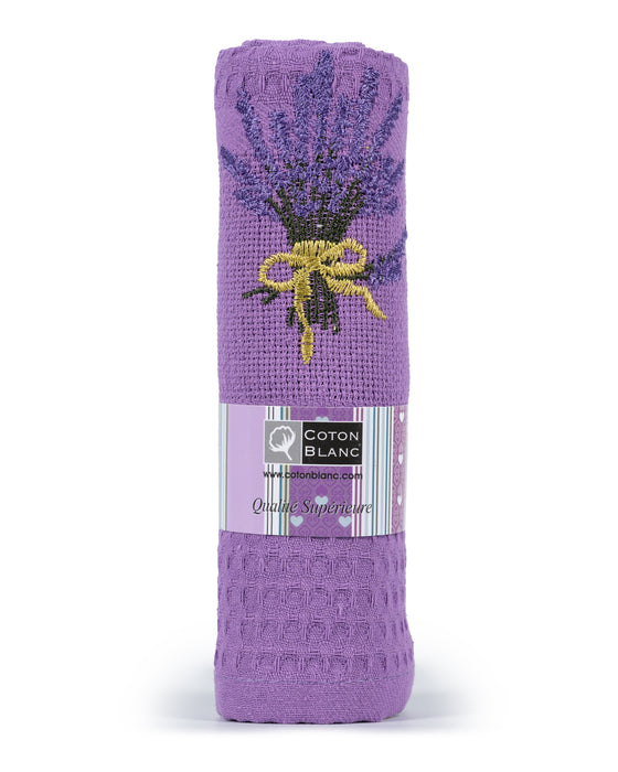 Purple Lavender Bouquet dishtowel