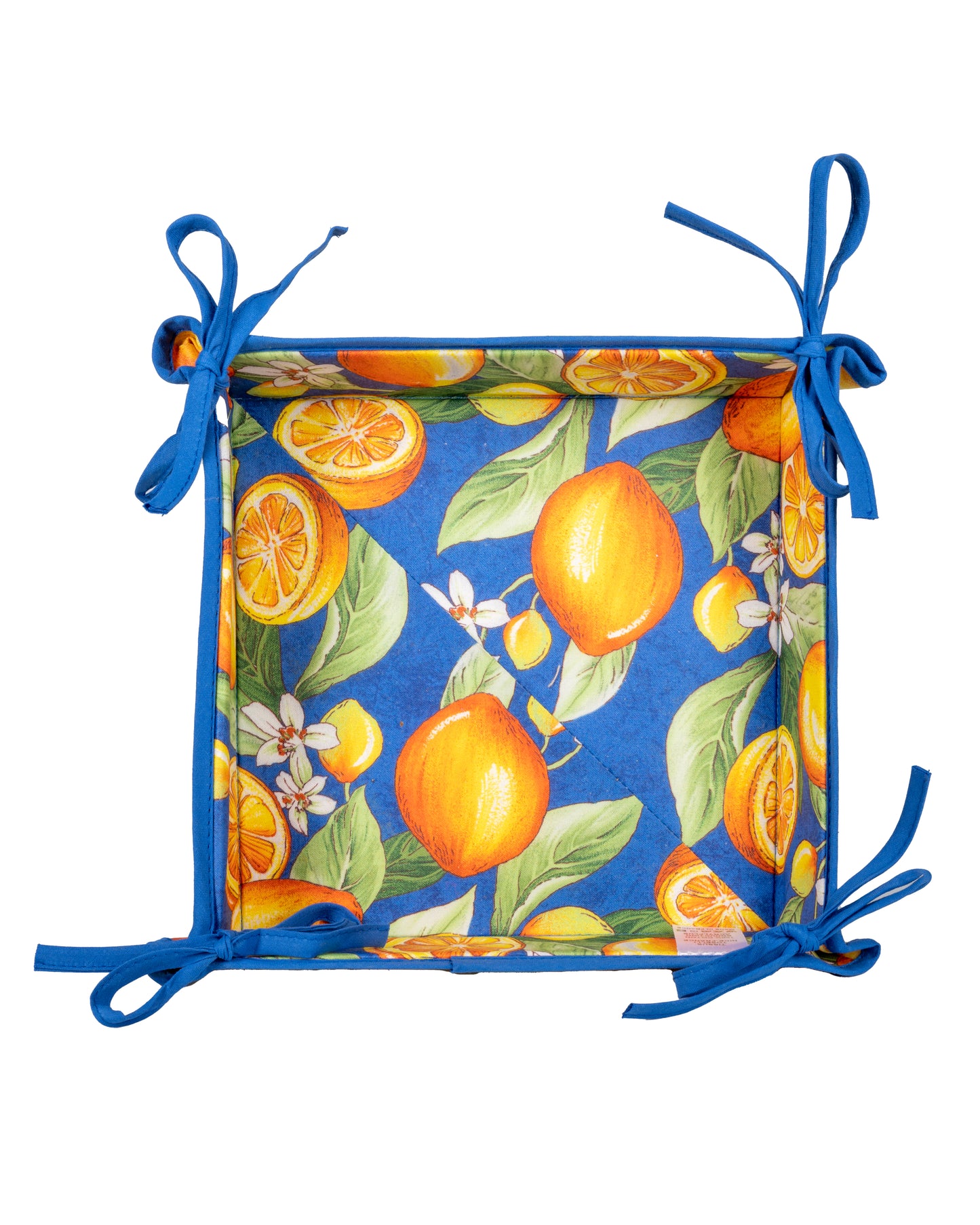 Lemon Blue Bread Basket