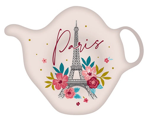 Paris Tea Bag Holder Pink