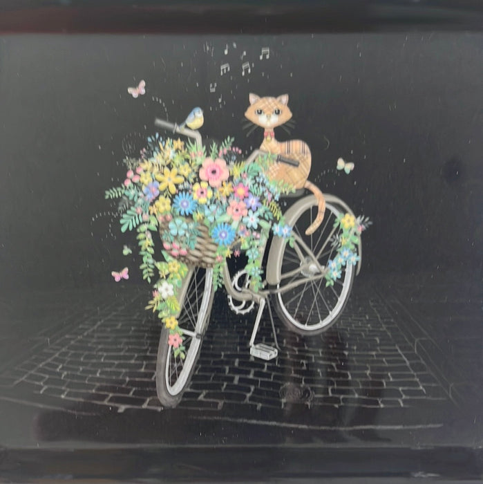 Bicycle Brown Cat Jewel tray