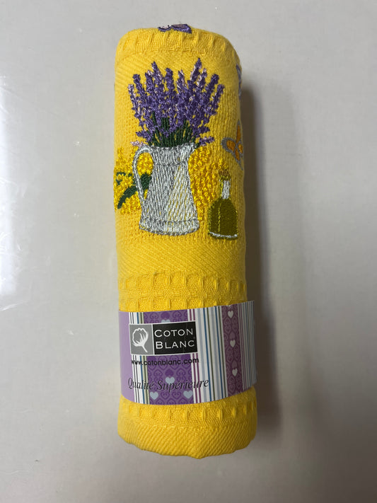 Dishtowel Butterfly Yellow