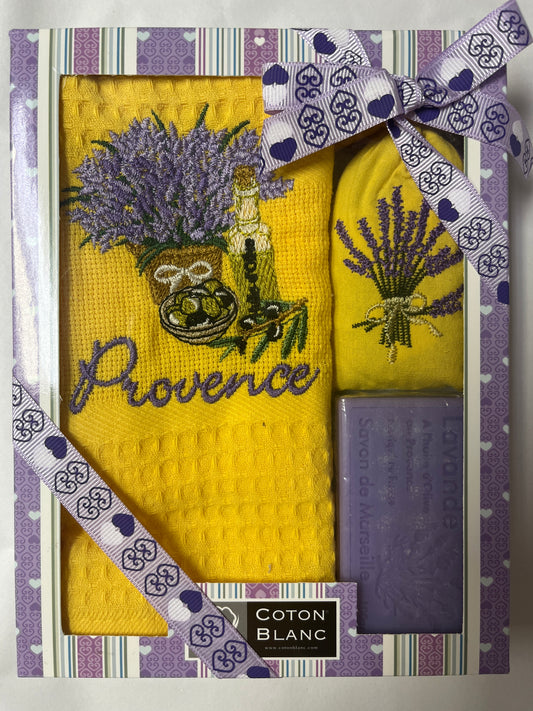 Provence Lavender Pot gift set Yellow