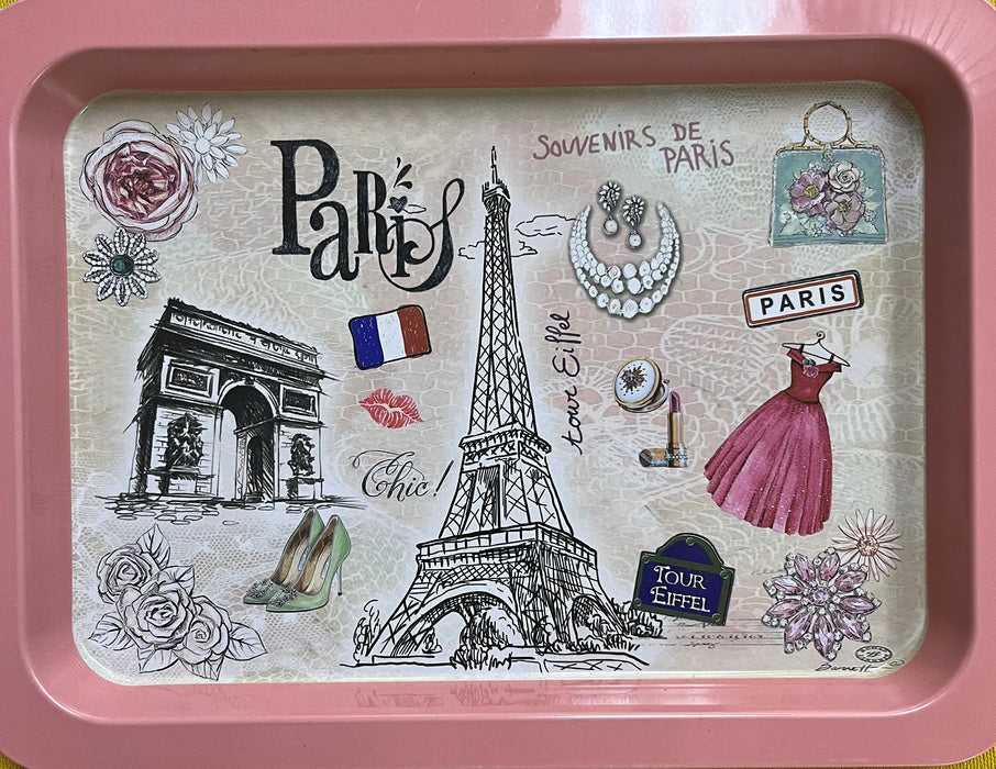 Souvenir de Paris pink medium tray