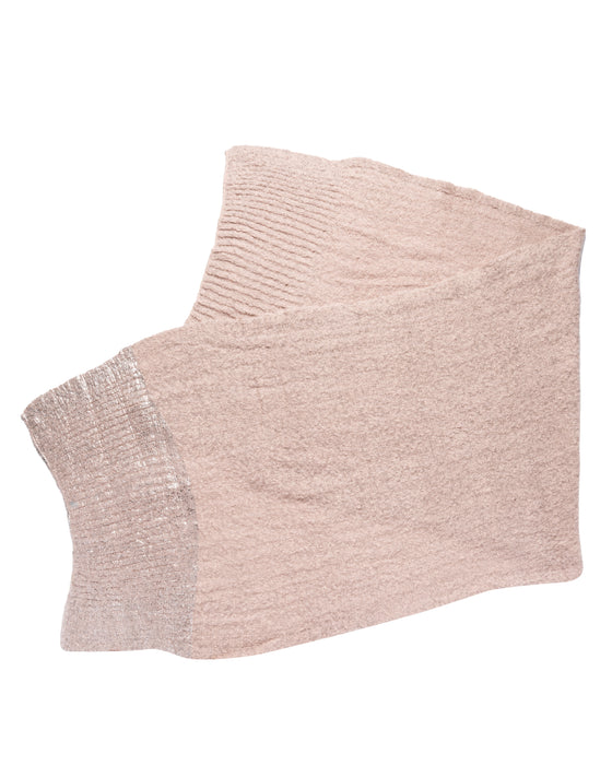 Dust Rose Long Soft Light  Scarf Acrylic / shimmer bottom