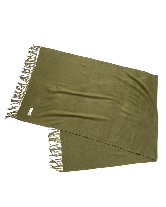 Green Army Cashmere Scarf