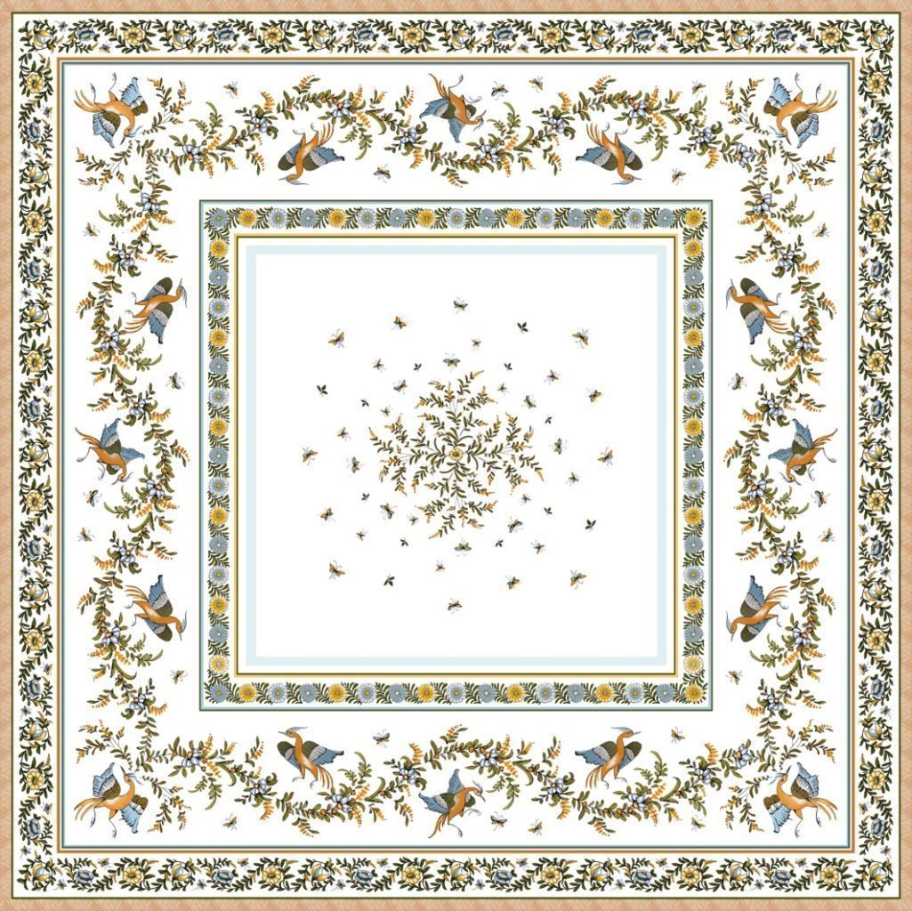 Moustier  Square Tapestry 57" Tablecloth