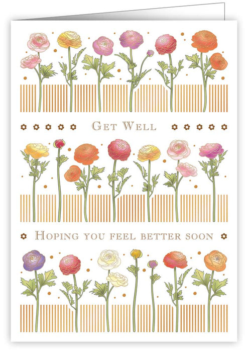 Floral Get Well Card