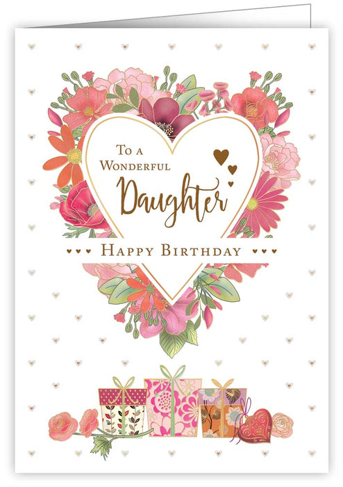 To a Wonderful Daughter Birthday Card