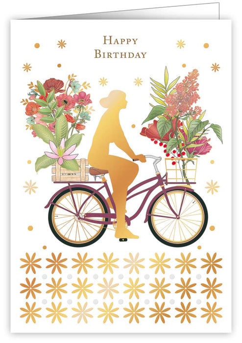 Bicycle Stroll Birthday Card