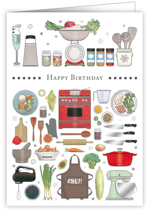 Kitchen Chef Greeting Card