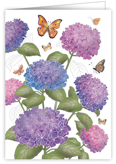 Pink & Purple Poppy Greeting Card
