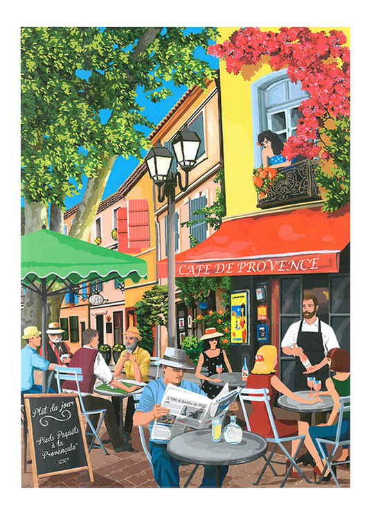 Cafe de Provence Tea Towel