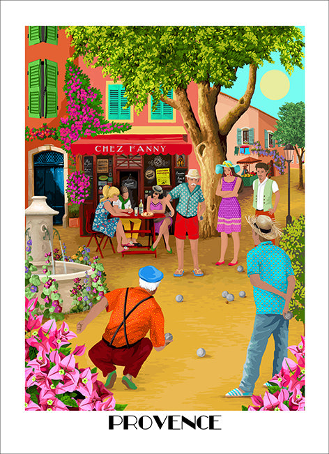 Petanque Tea Towel