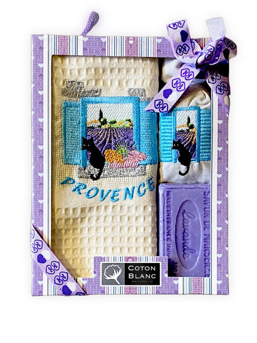 Ecru Provence Cat window Gift Set