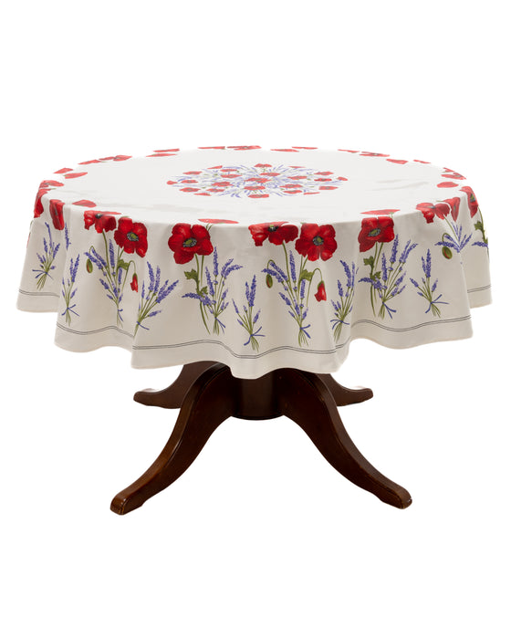 70" Poppy Ecru