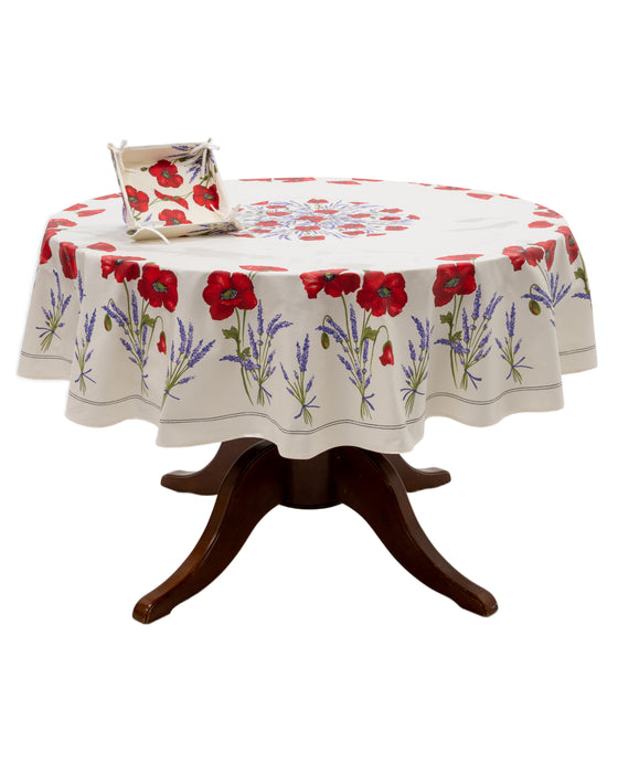 70" Poppy Ecru