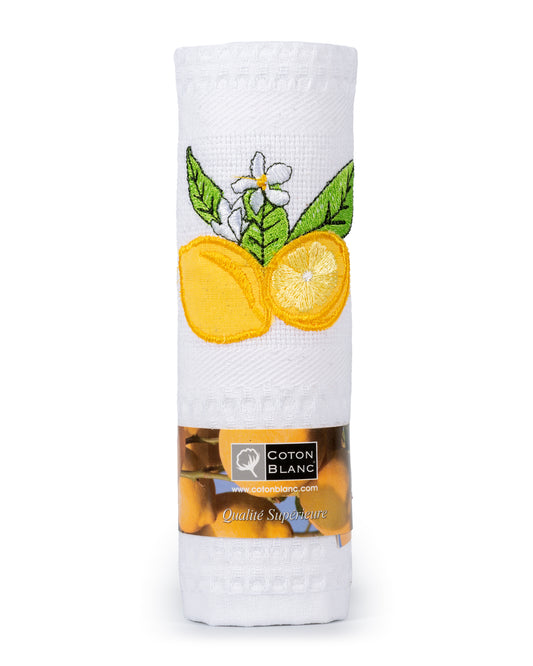 White Lemons dishtowel