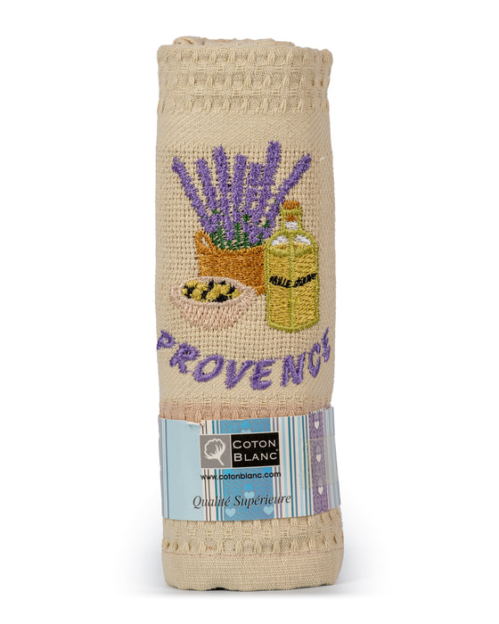 Taupe Lavender & Olive Oil Dishtowel