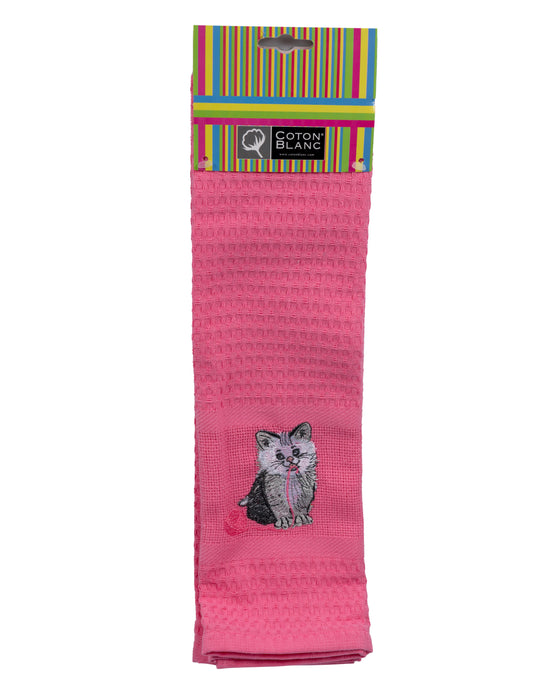 Pink Cat & Yarn