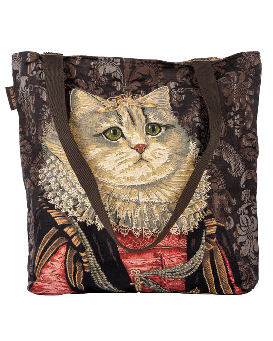 Queen Cat Large Tote Bag