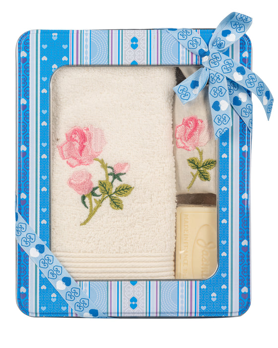 Ecru Rose Handtowel Gift Set