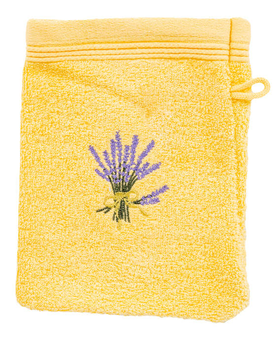 Yellow Lavender Bath Mitt