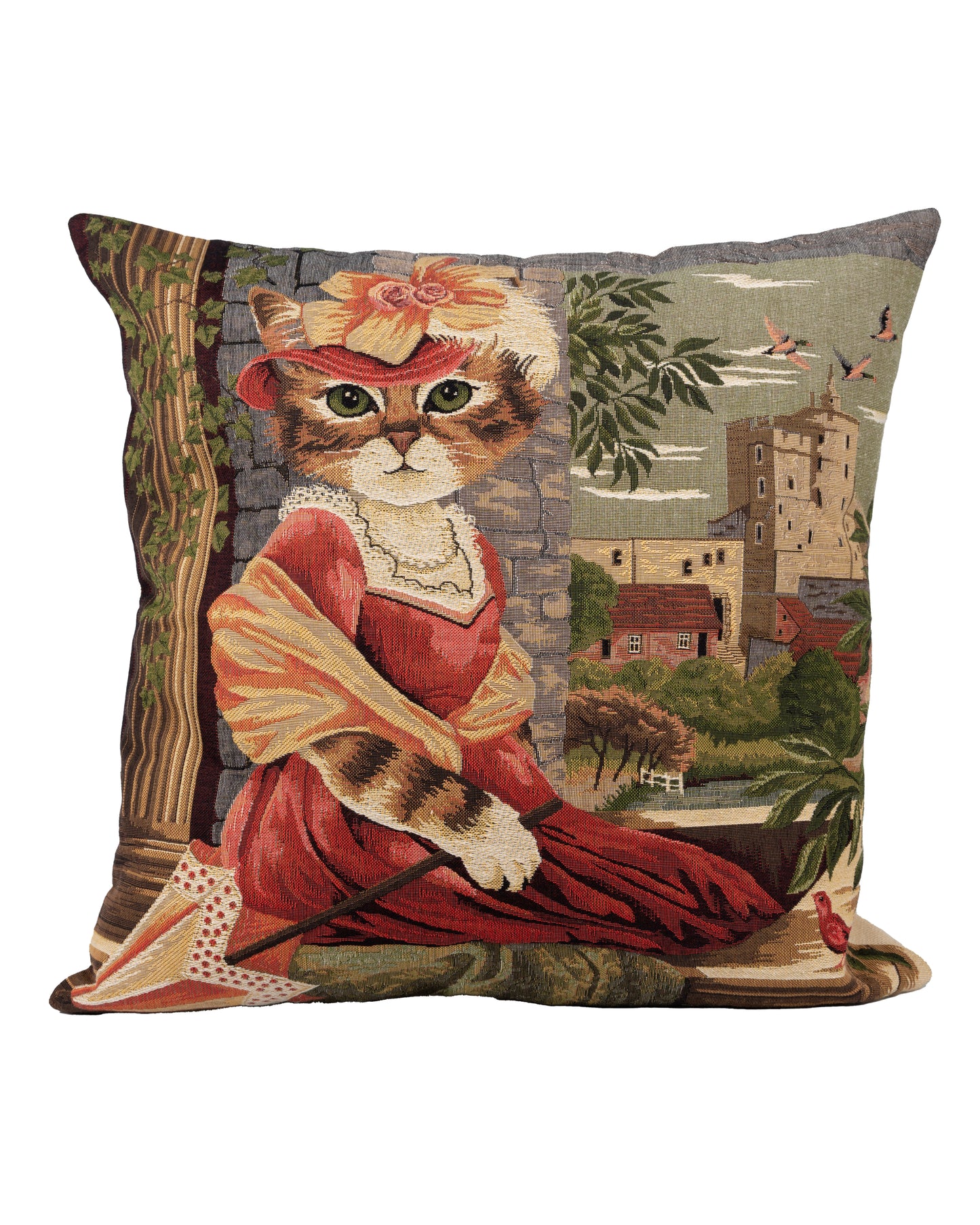 Cat with Umbrella pillow