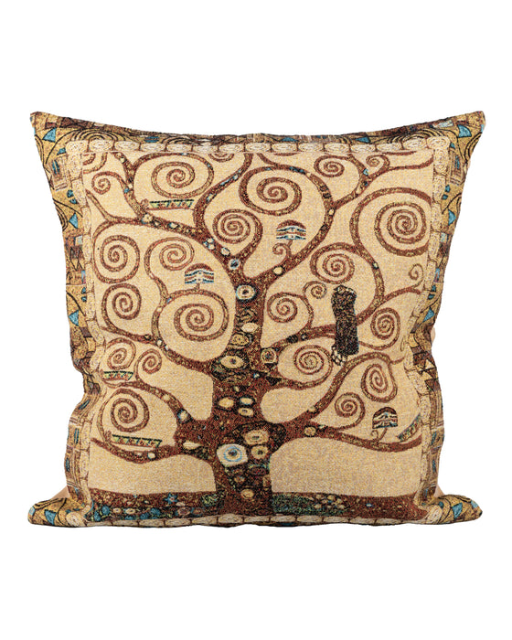 Klimt Tree of Life Gold Pillow