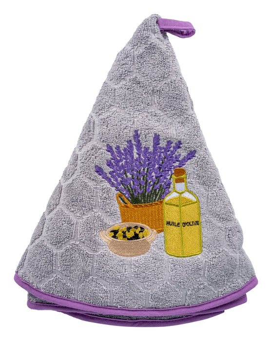 Lavender & Olive Oil Gray Terry Cloth