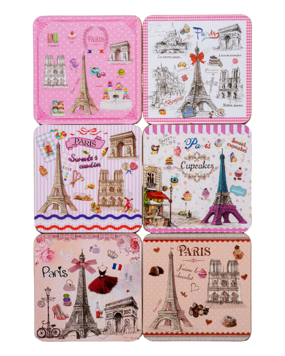 Paris Cupcake Coasters