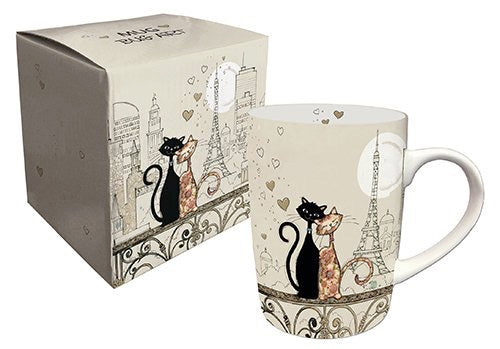 2 Cats Eiffel Tower Mug
