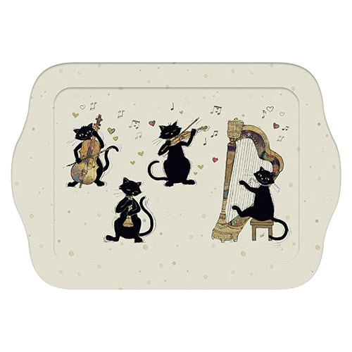 Music Party Cats small tray