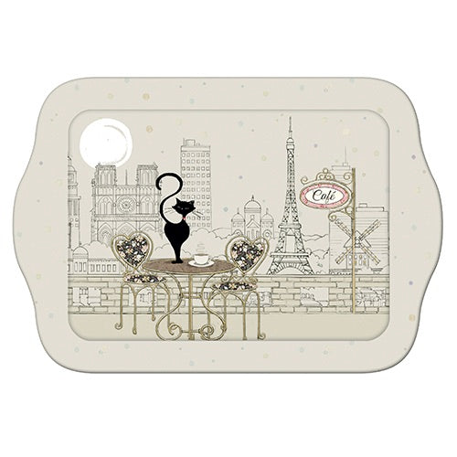 Cat at the Bistro small tray
