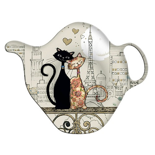 Eiffel Tower Cats Tea Bag Holder