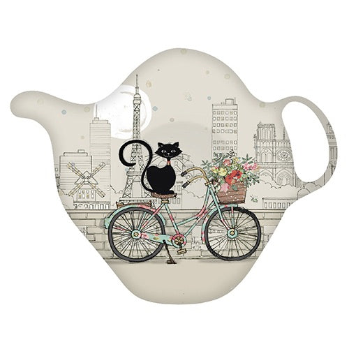 Bicycle Cat Tea Bag Holder