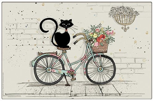 Bicycle Cat Roses Placemat