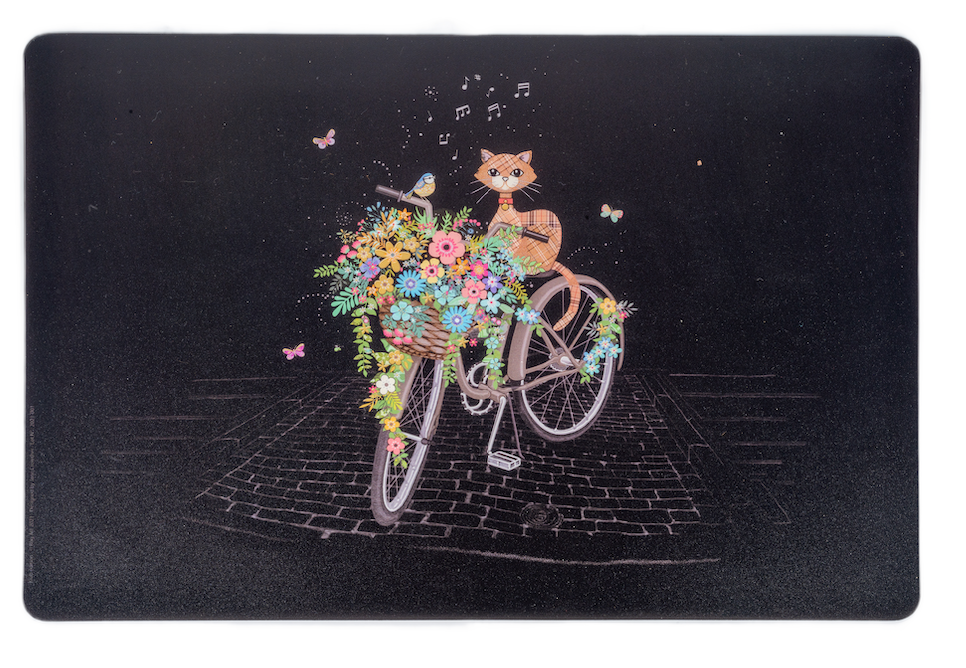 Jewel Bicycle Cat placemat